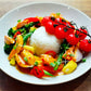 THAI RED SALMON CURRY with white rice